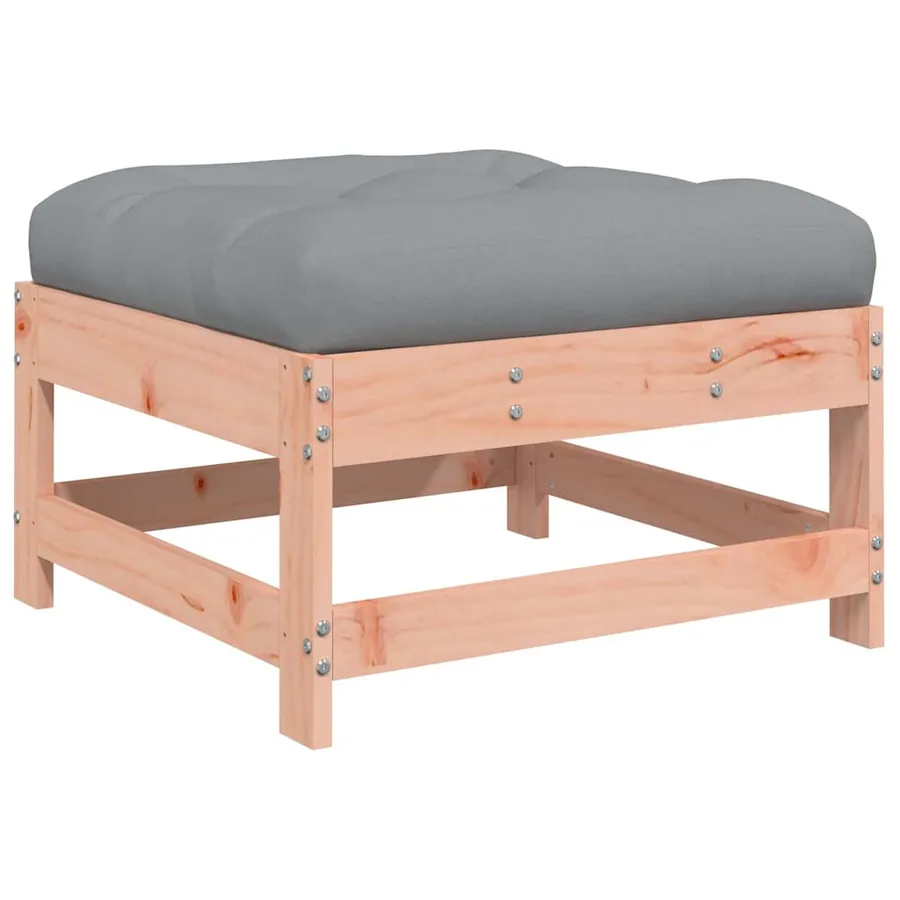 Salon de jardin 8 pcs avec coussins bois massif douglas - 6