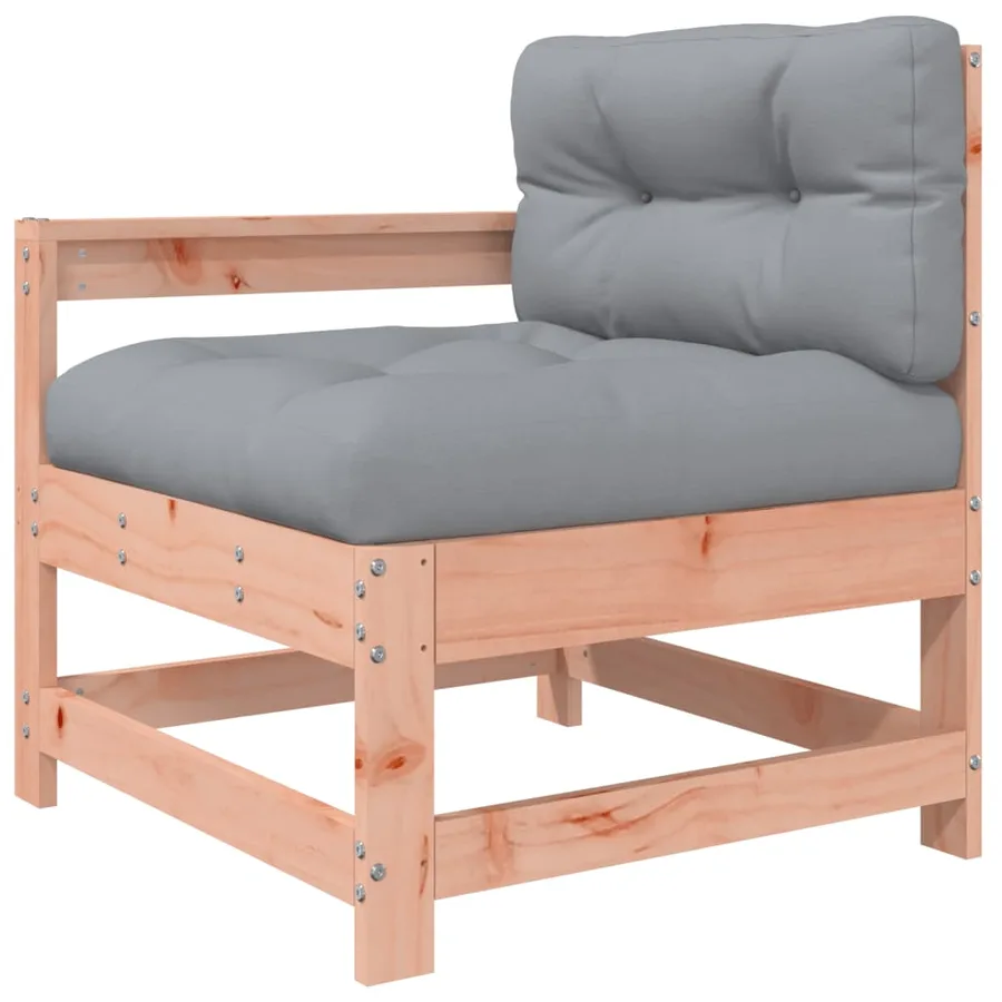 Salon de jardin 6 pcs avec coussins bois massif Douglas - 5