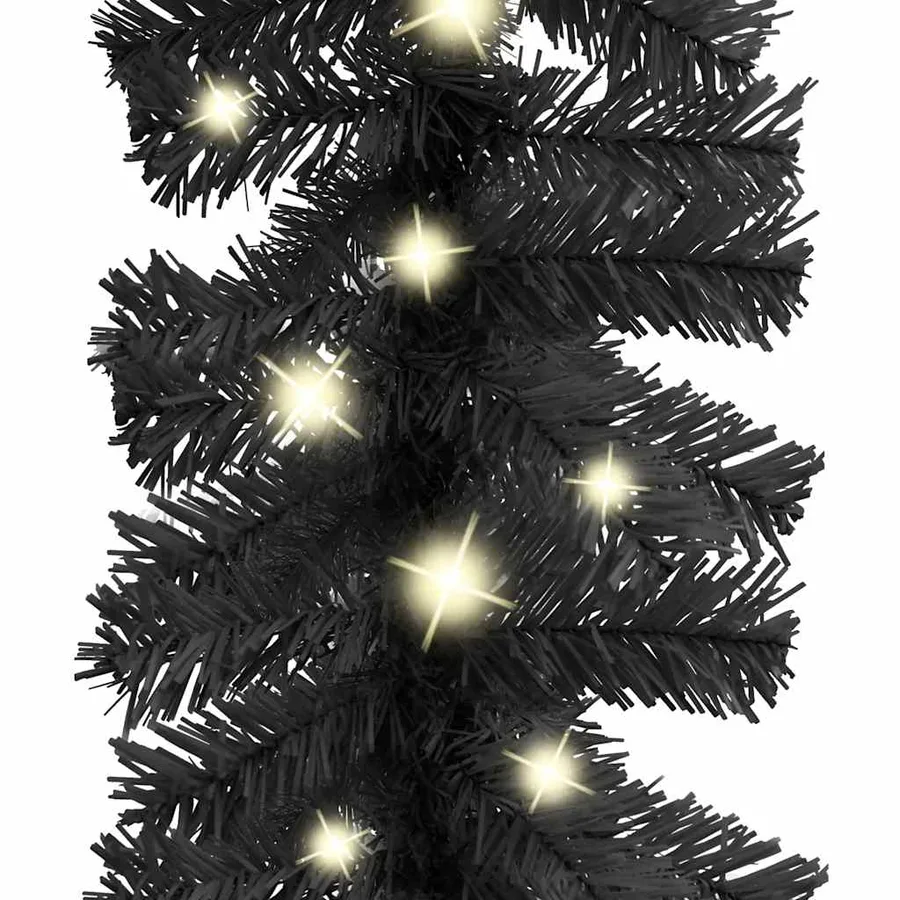 Guirlande de Noël avec lumières LED 10 m Noir - 5