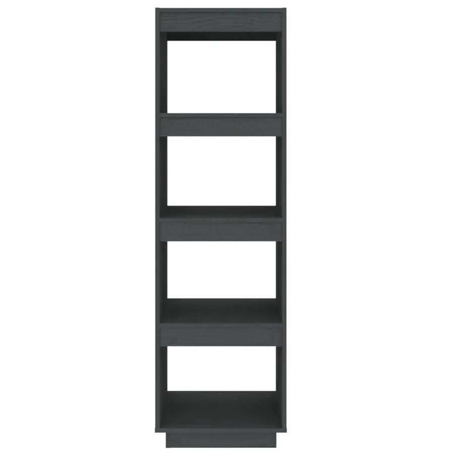 Bibliothèque/Séparateur de pièce gris 40x35x135 cm pin massif - 5