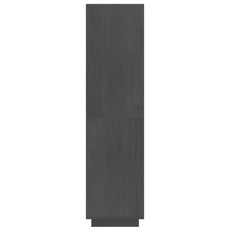 Bibliothèque/Séparateur de pièce gris 40x35x135 cm pin massif - 6
