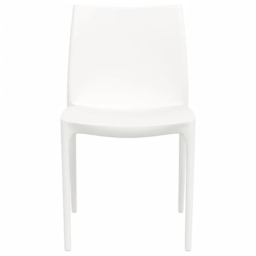 Chaises de jardin lot de 2 blanc 50x46x80 cm polypropylène - 4