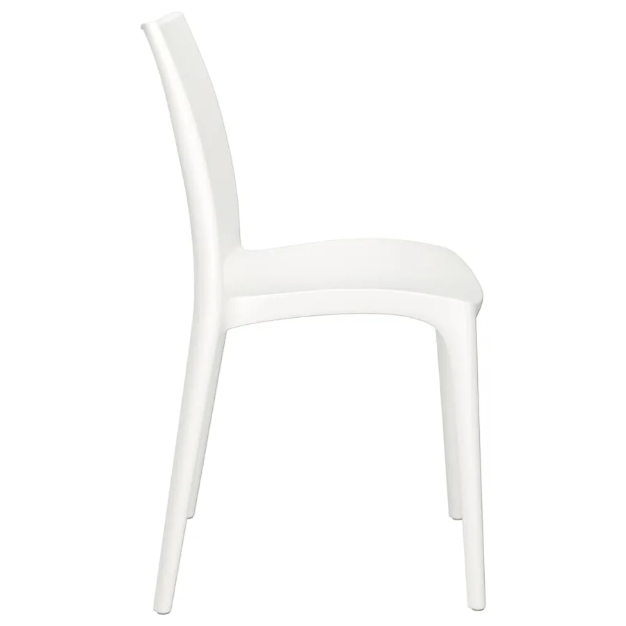 Chaises de jardin lot de 2 blanc 50x46x80 cm polypropylène - 5
