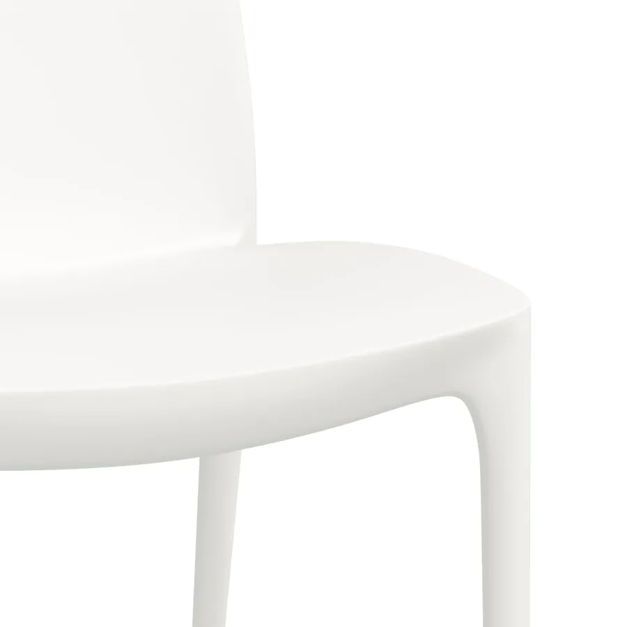 Chaises de jardin lot de 2 blanc 50x46x80 cm polypropylène - 7