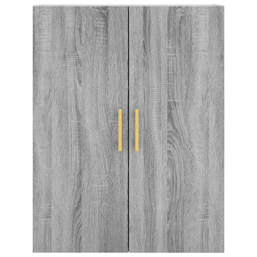 Buffet haut Sonoma gris 69,5x34x180 cm Bois d'ingénierie - 6