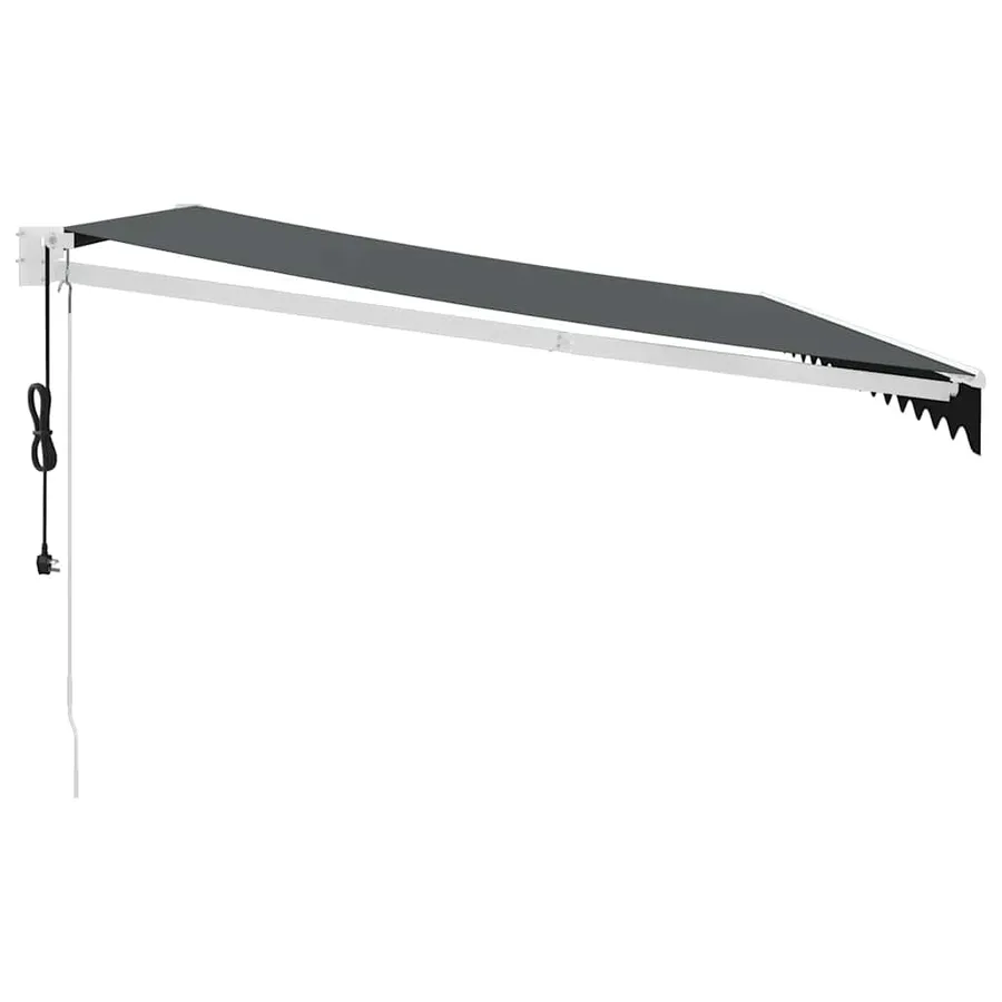 Auvent rétractable automatique anthracite 4x3 m - 6
