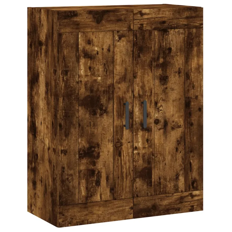 Armoires murales 2 pcs chêne fumé bois d'ingénierie - 5