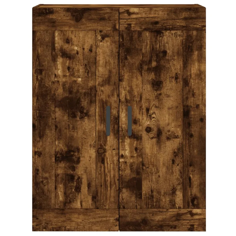 Armoires murales 2 pcs chêne fumé bois d'ingénierie - 6