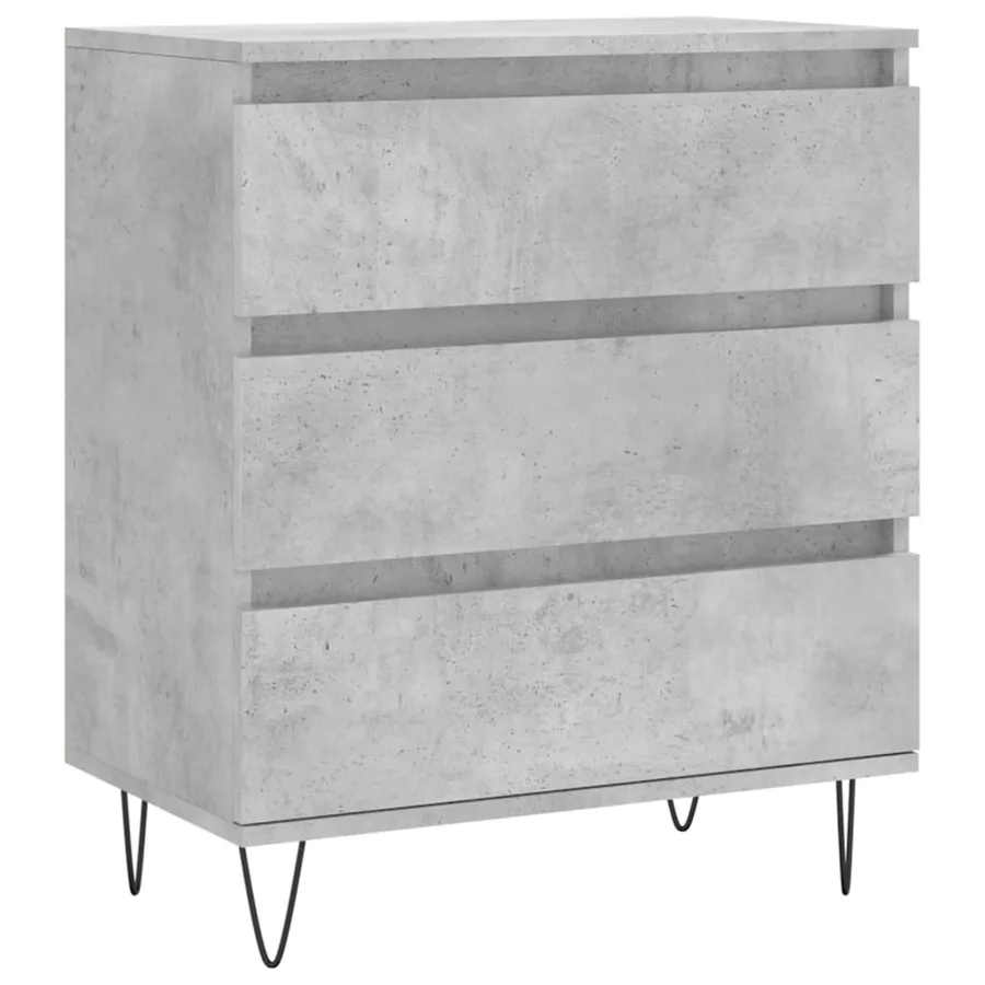 Buffet Gris béton 60x35x70 cm Bois d'ingénierie - 2