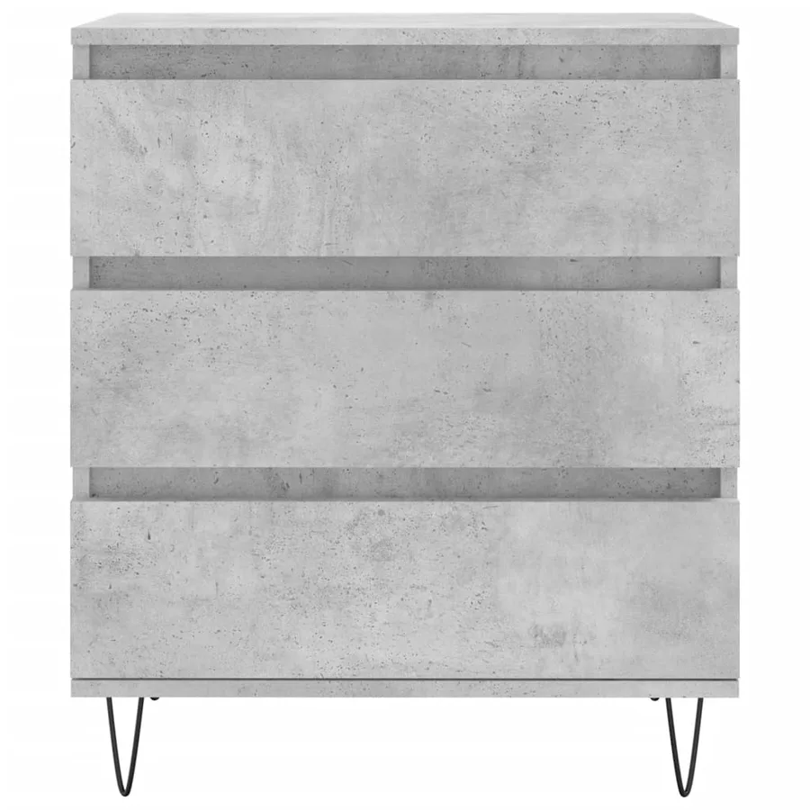 Buffet Gris béton 60x35x70 cm Bois d'ingénierie - 5