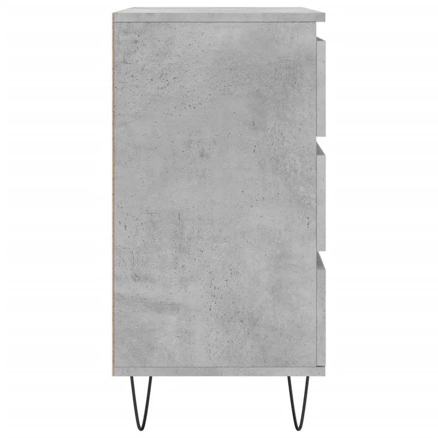Buffet Gris béton 60x35x70 cm Bois d'ingénierie - 7