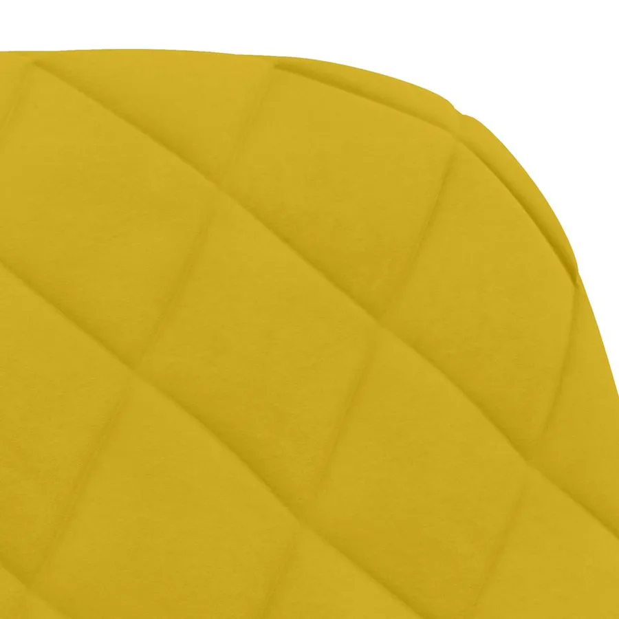 Chaises pivotantes à manger lot de 2 Jaune Velours - 7