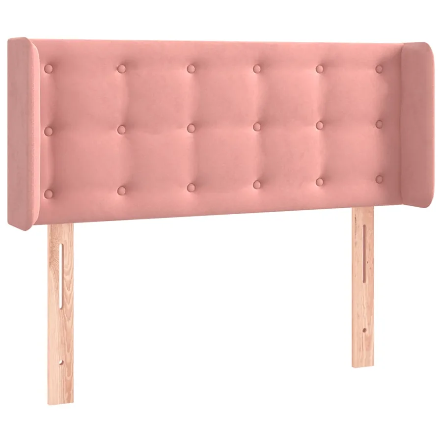 Tête de lit à LED Rose 103x16x78/88 cm Velours - 3