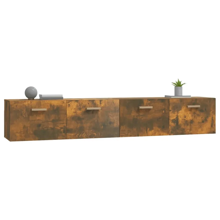Armoires murales 2 pcs Chêne fumé 100x36,5x35 cm - 5
