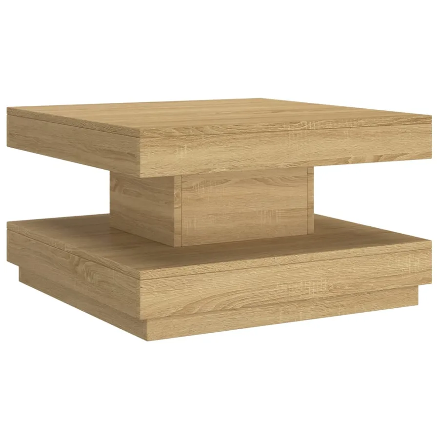 Table basse Marron clair 60x60x35 cm MDF - 2