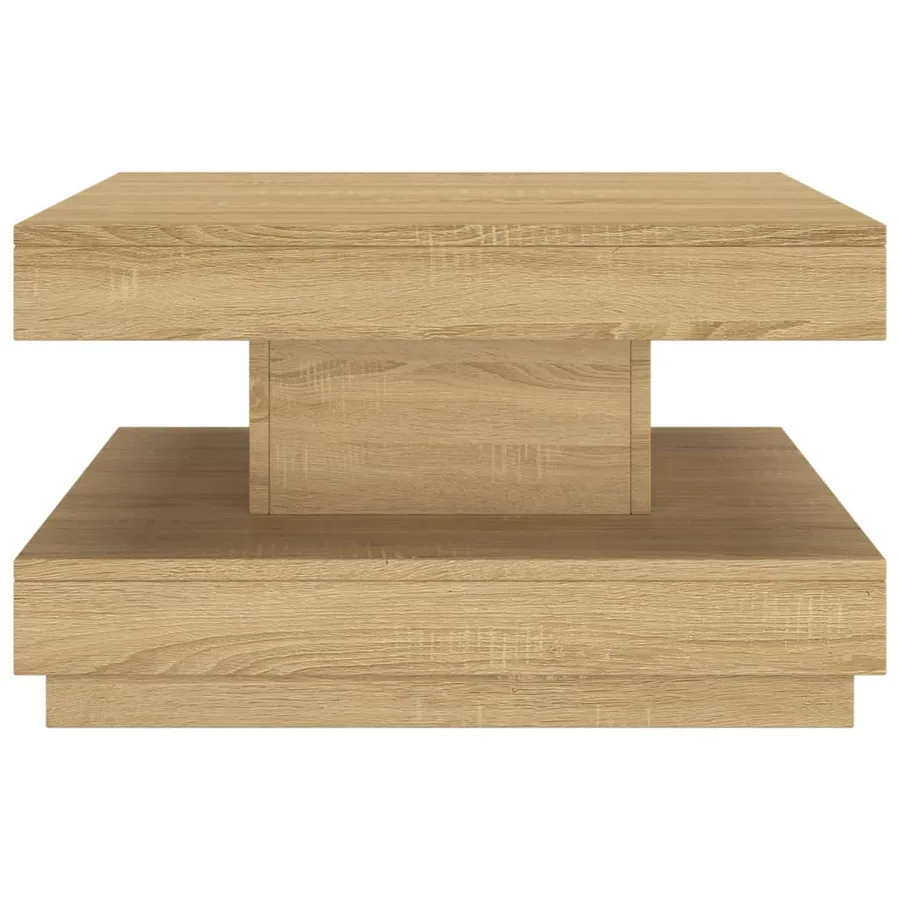 Table basse Marron clair 60x60x35 cm MDF - 3