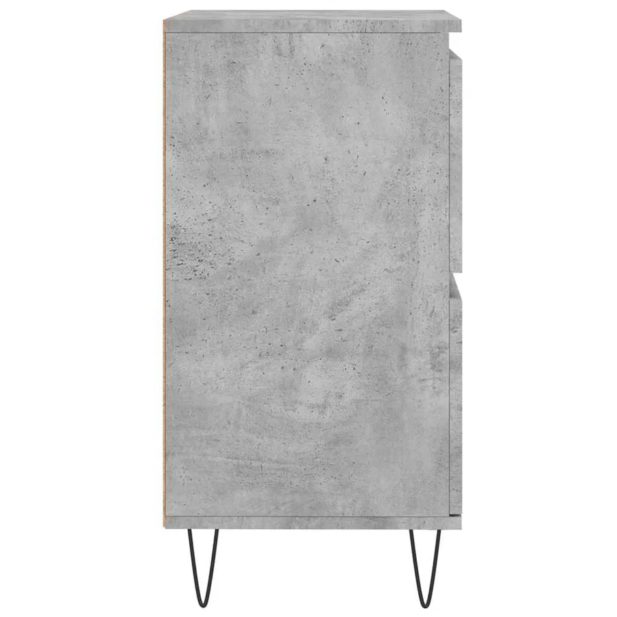 Buffet Gris béton 60x35x70 cm Bois d'ingénierie - 7