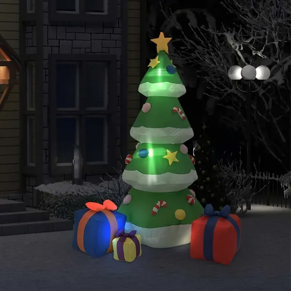Sapin de Noël gonflable avec LED Int/Ext 240 cm