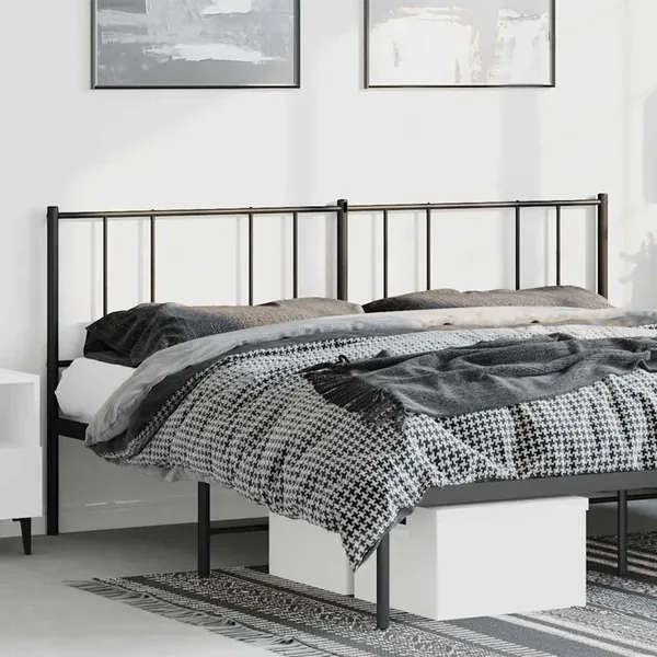 Tête de lit de remplacement métal noir 180 cm