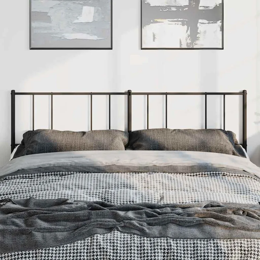 Tête de lit de remplacement métal noir 180 cm - 3