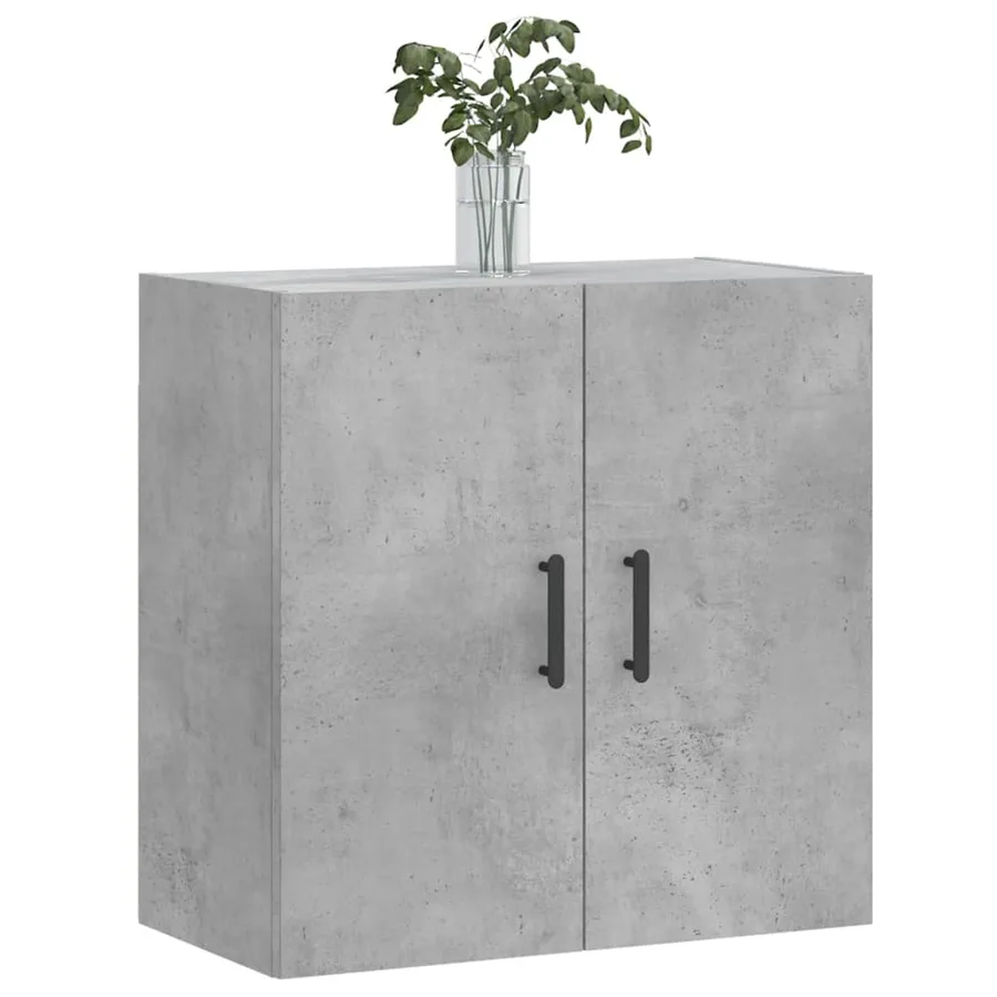 Armoire murale gris béton 60x31x60 cm bois d'ingénierie - 3