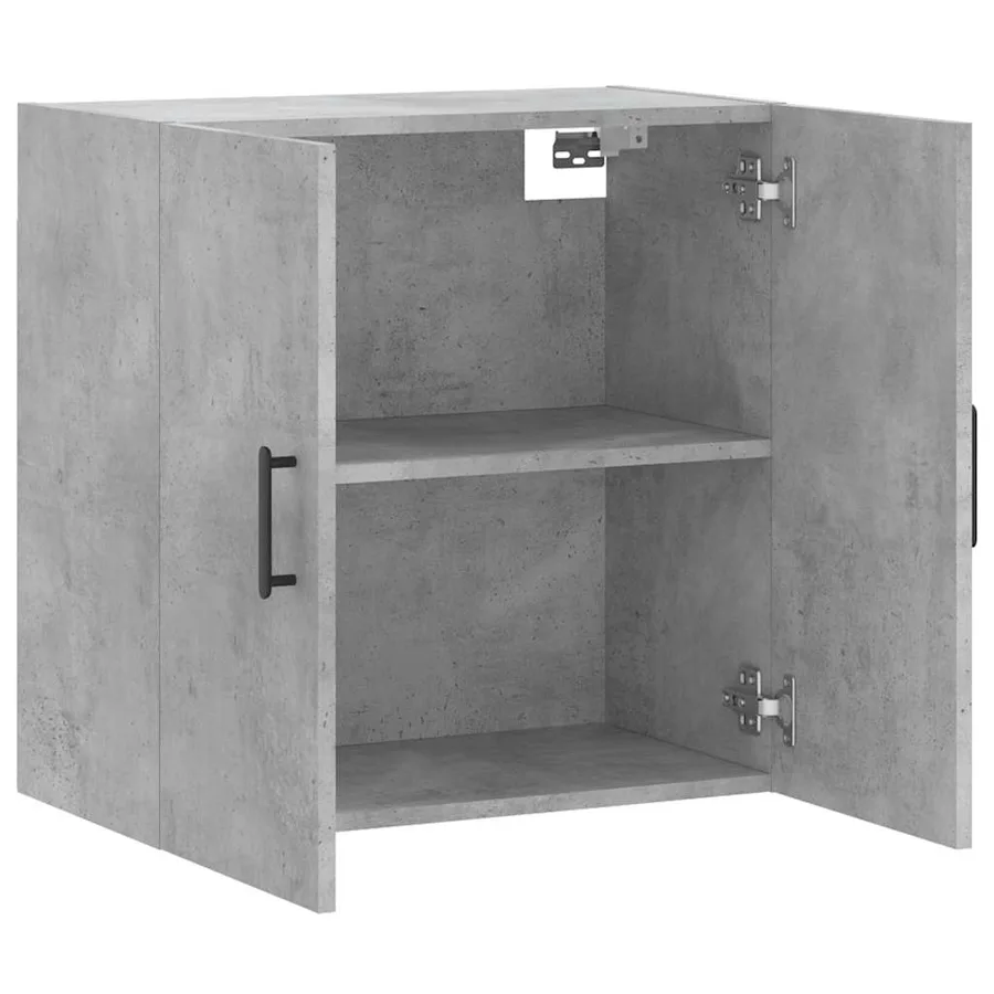 Armoire murale gris béton 60x31x60 cm bois d'ingénierie - 6