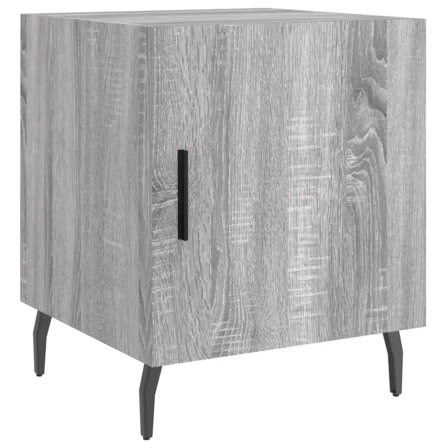 Tables de chevet 2 pcs sonoma gris 40x40x50cm bois d'ingénierie - 6