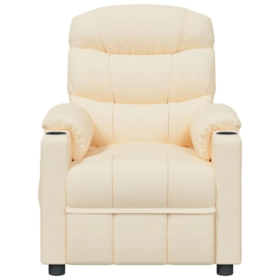 Fauteuil inclinable Crème Tissu - 3