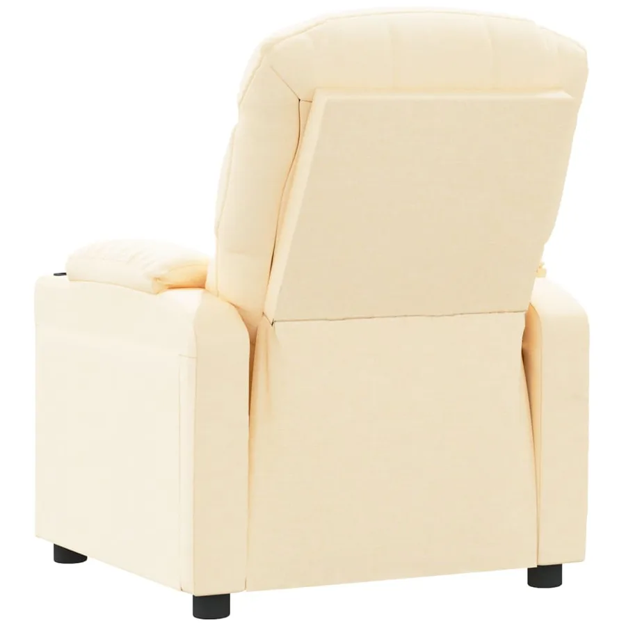 Fauteuil inclinable Crème Tissu - 5