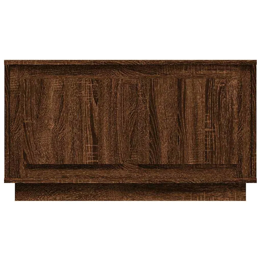 Meuble TV chêne marron 80x35x45 cm bois d'ingénierie - 6