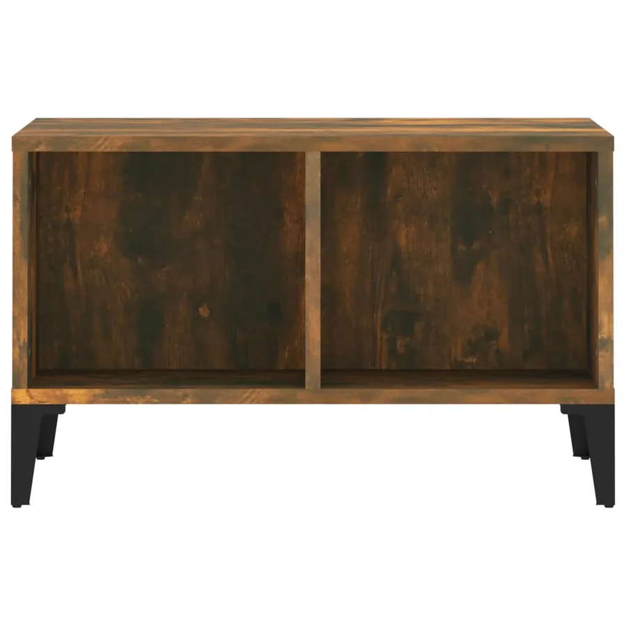 Table basse Chêne fumé 60x50x36,5 cm Bois d'ingénierie - 5