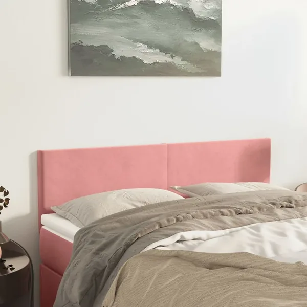 Têtes de lit Rose 144 x 5 x 78/88 cm Velours