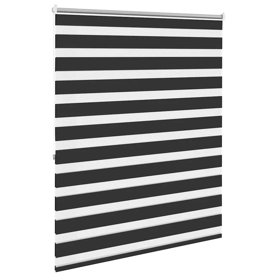 Store vénitien zébré 140,9 x 175 cm, largeur du tissu 136,7 cm, noir - 4