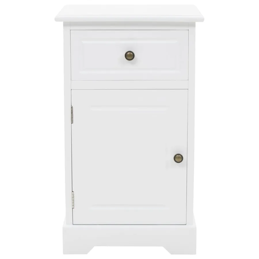 Table de chevet MDF et bois de pin 35x32x59 cm - 2