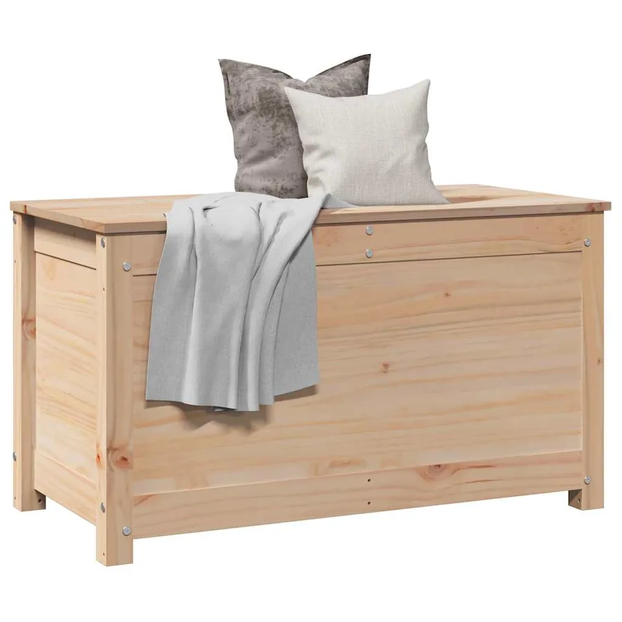 Boîte de rangement 80x40x45,5 cm Bois massif de pin - 4