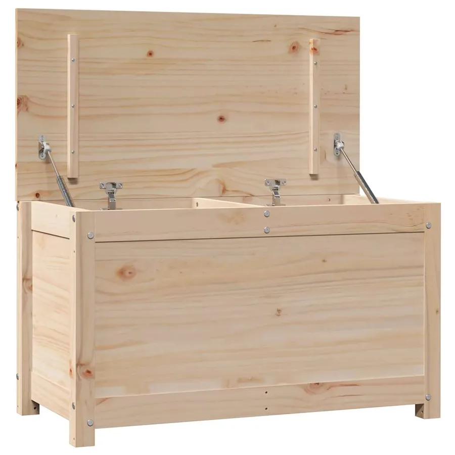 Boîte de rangement 80x40x45,5 cm Bois massif de pin - 9