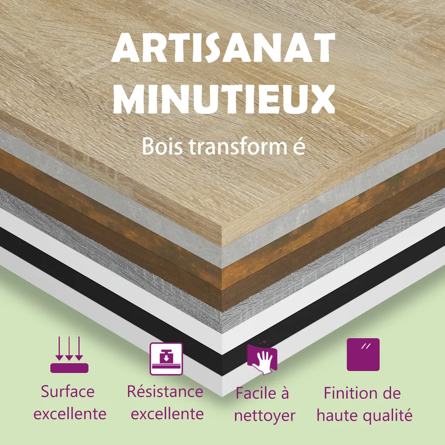 Armoires à CD 2 pcs Noir 21x16x93,5 cm Aggloméré - 12