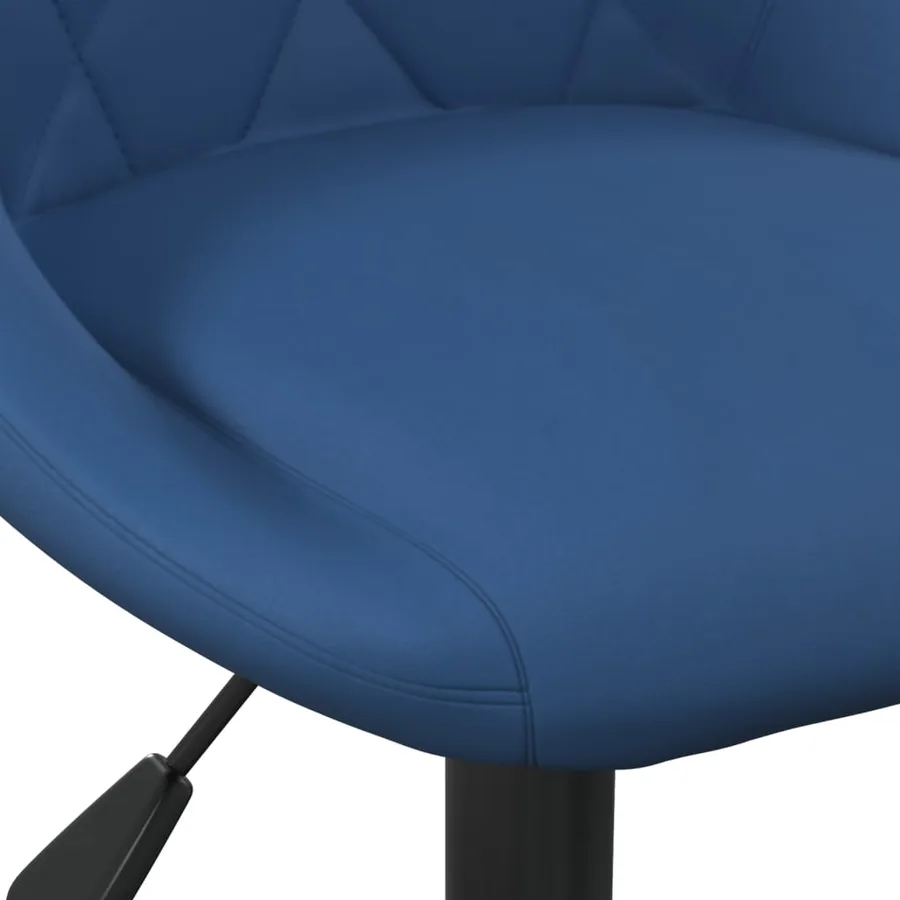 Chaise de salle à manger Bleu Velours - 7
