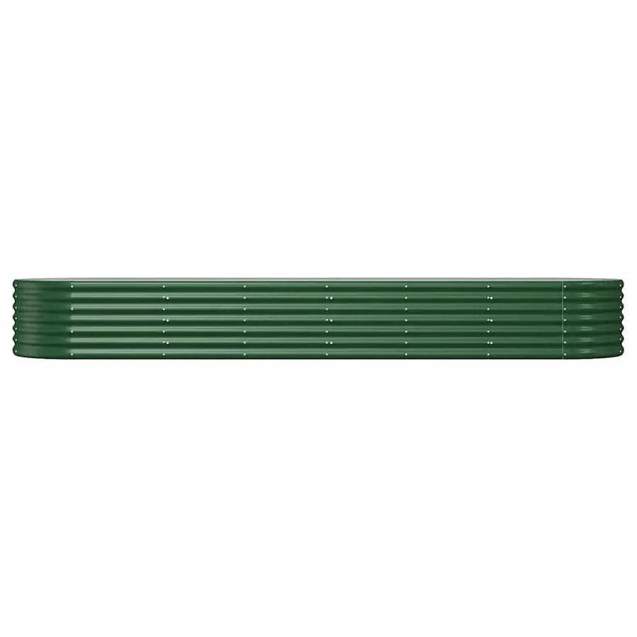 Lit surélevé de jardin Acier galvanisé 296x80x36 cm Vert - 3
