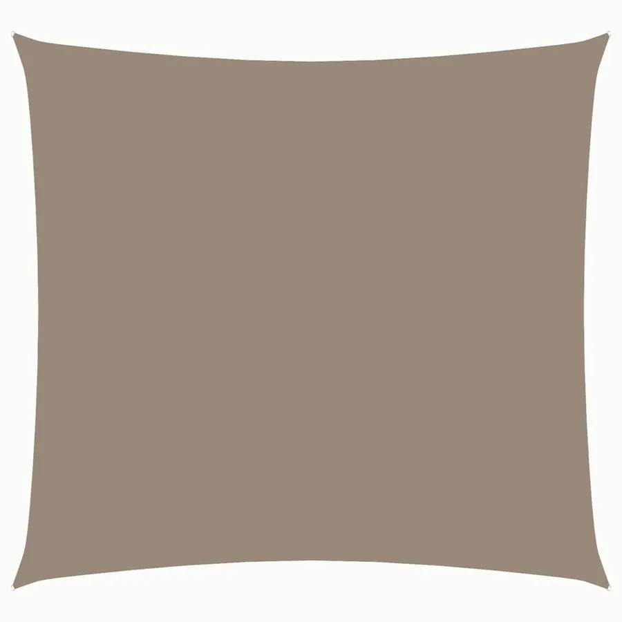 Voile de parasol tissu oxford carré 4x4 m taupe - 2