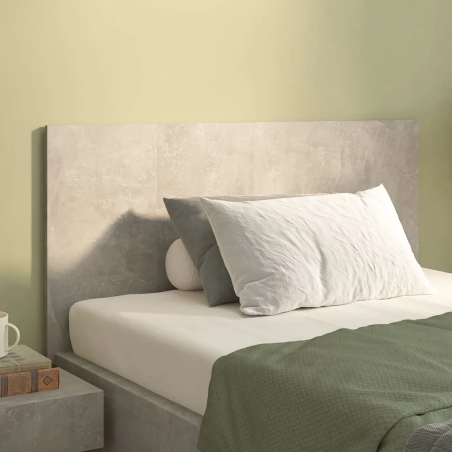 Tête de lit Gris béton 120x1,5x80 cm Bois d'ingénierie