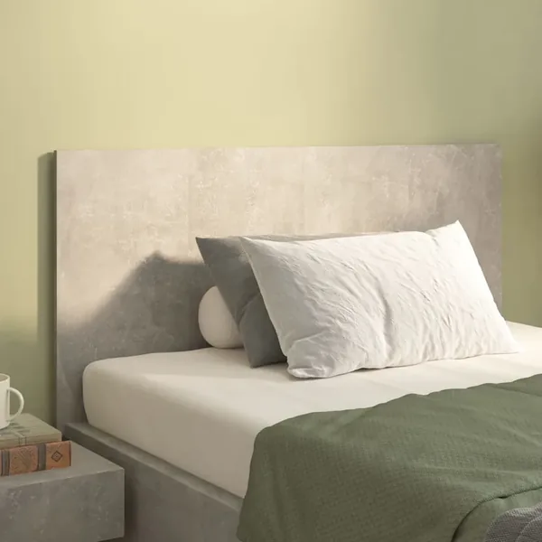 Tête de lit Gris béton 120x1,5x80 cm Bois d'ingénierie