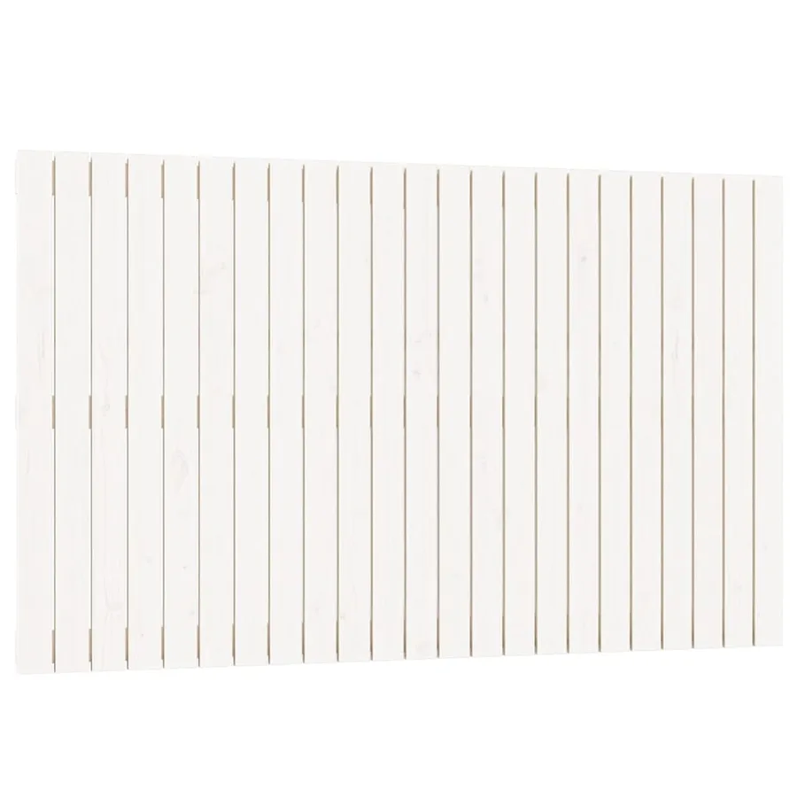 Tête de lit murale Blanc 147x3x90 cm Bois massif de pin - 2
