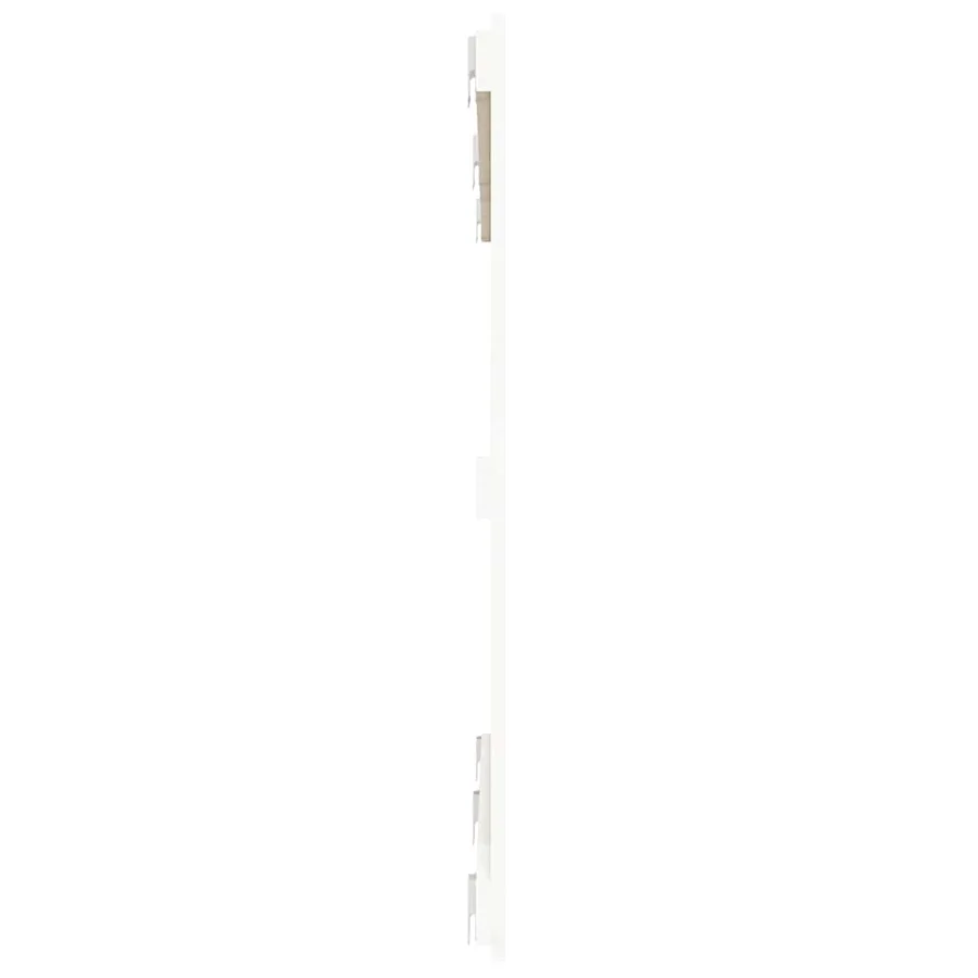Tête de lit murale Blanc 147x3x90 cm Bois massif de pin - 5