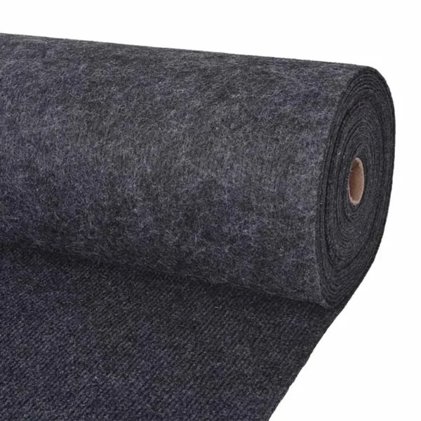 Tapis Anthracite 1,2 x 15 m Polyester