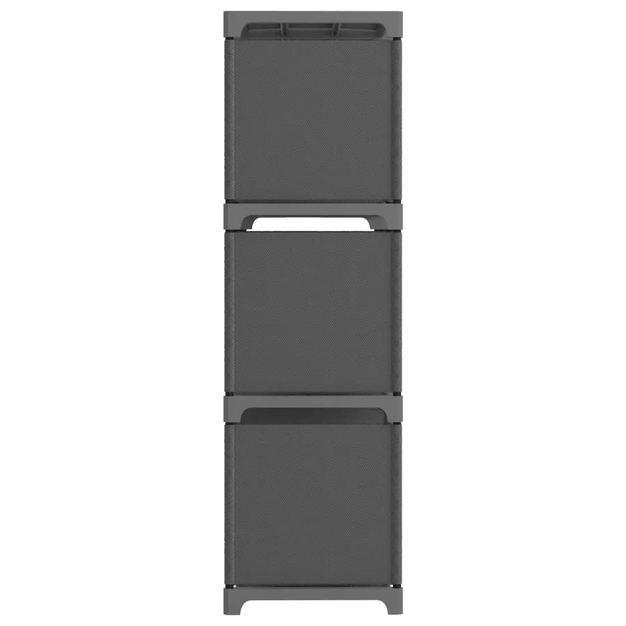 Étagère d'affichage 9 cubes Gris 103x30x107,5 cm Tissu - 3