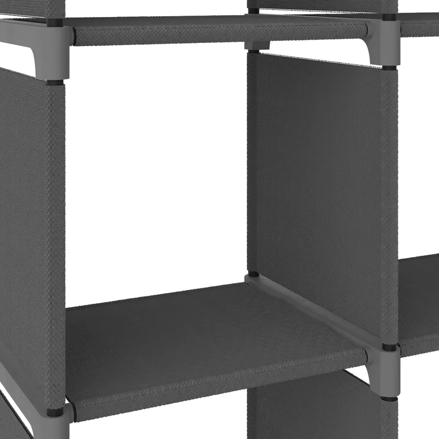 Étagère d'affichage 9 cubes Gris 103x30x107,5 cm Tissu - 6