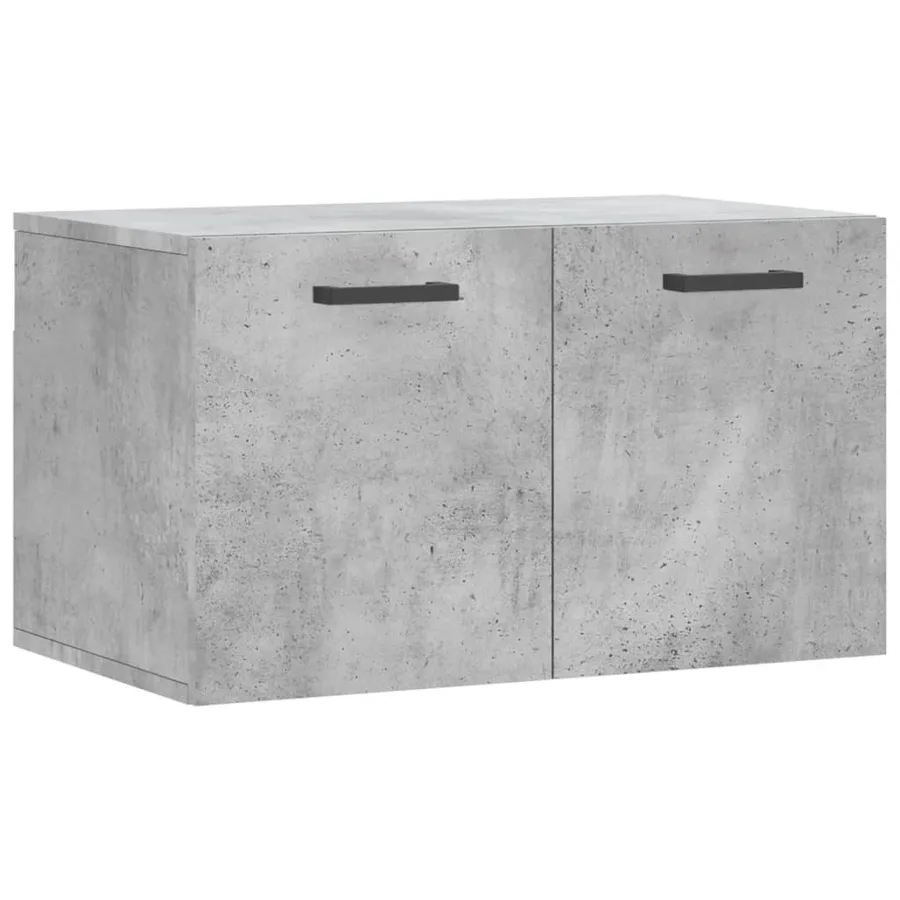 Armoire murale Gris béton 60x36,5x35 cm Bois d'ingénierie - 2