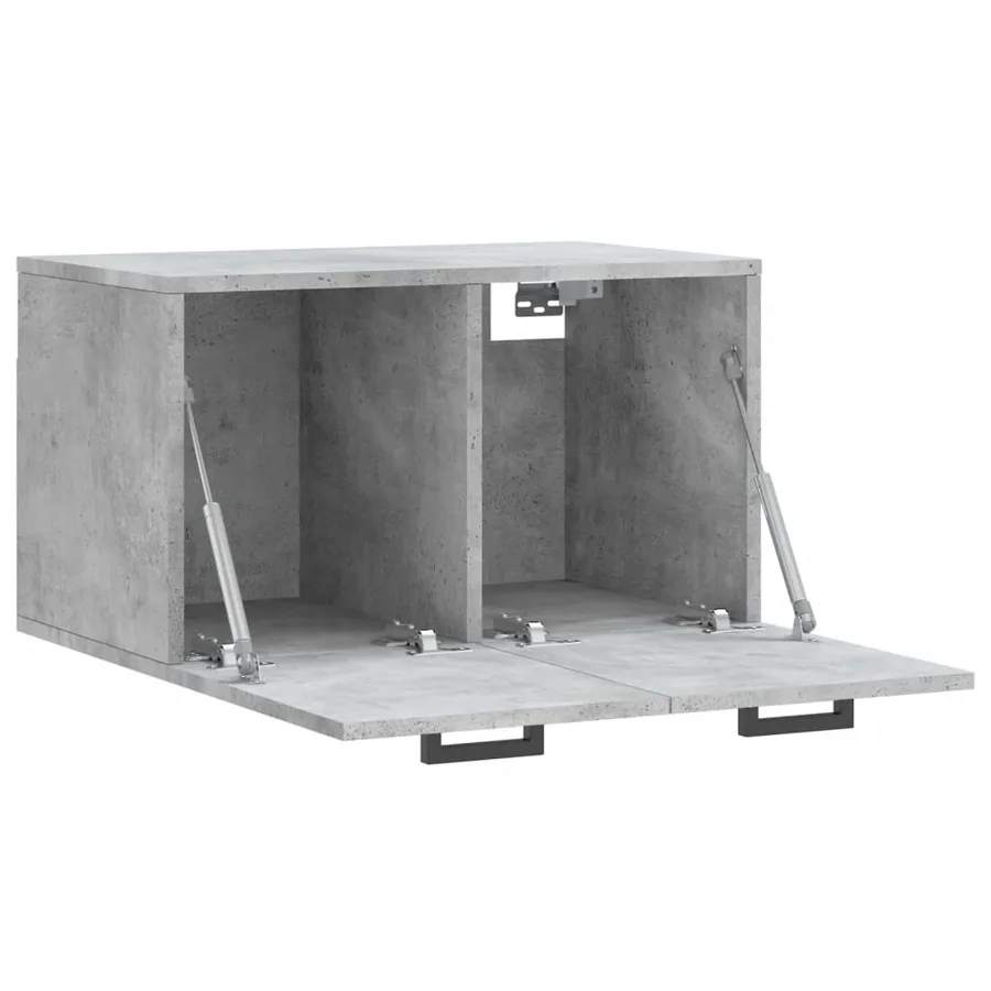 Armoire murale Gris béton 60x36,5x35 cm Bois d'ingénierie - 4