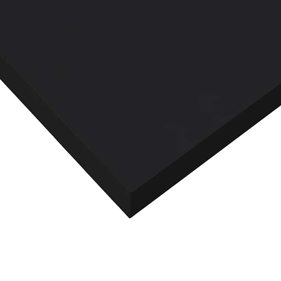 Étagère murale flottante 2 pcs Noir brillant 120x23,5x3,8cm MDF - 12